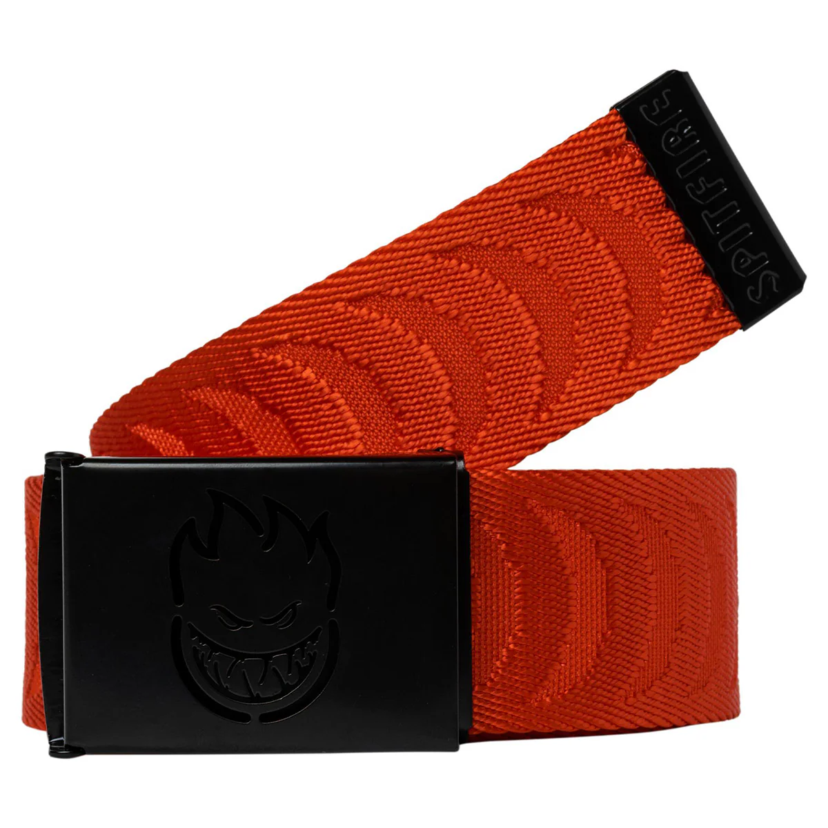 Spitfire - Bighead Cut Out Jacquard Swirl Web Belt Red/Black