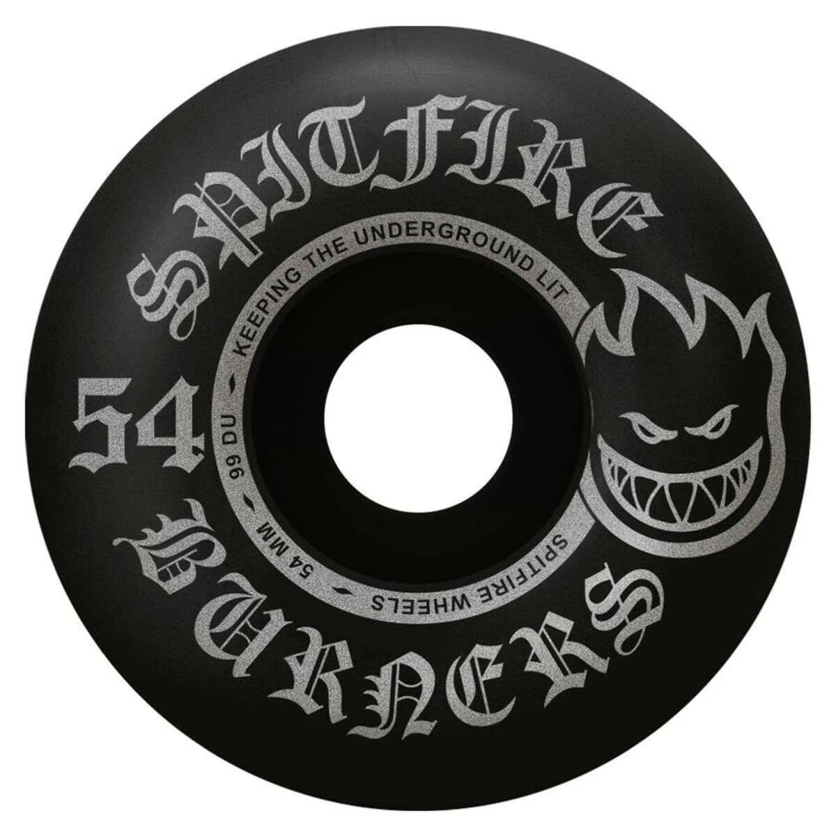 Spitfire - Burners Black 54MM 99A Skateboard Wheels