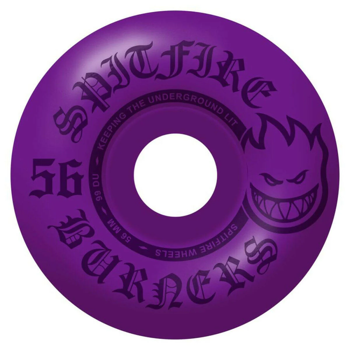 Spitfire - Burners Purple 56MM 99A Skateboard Wheels