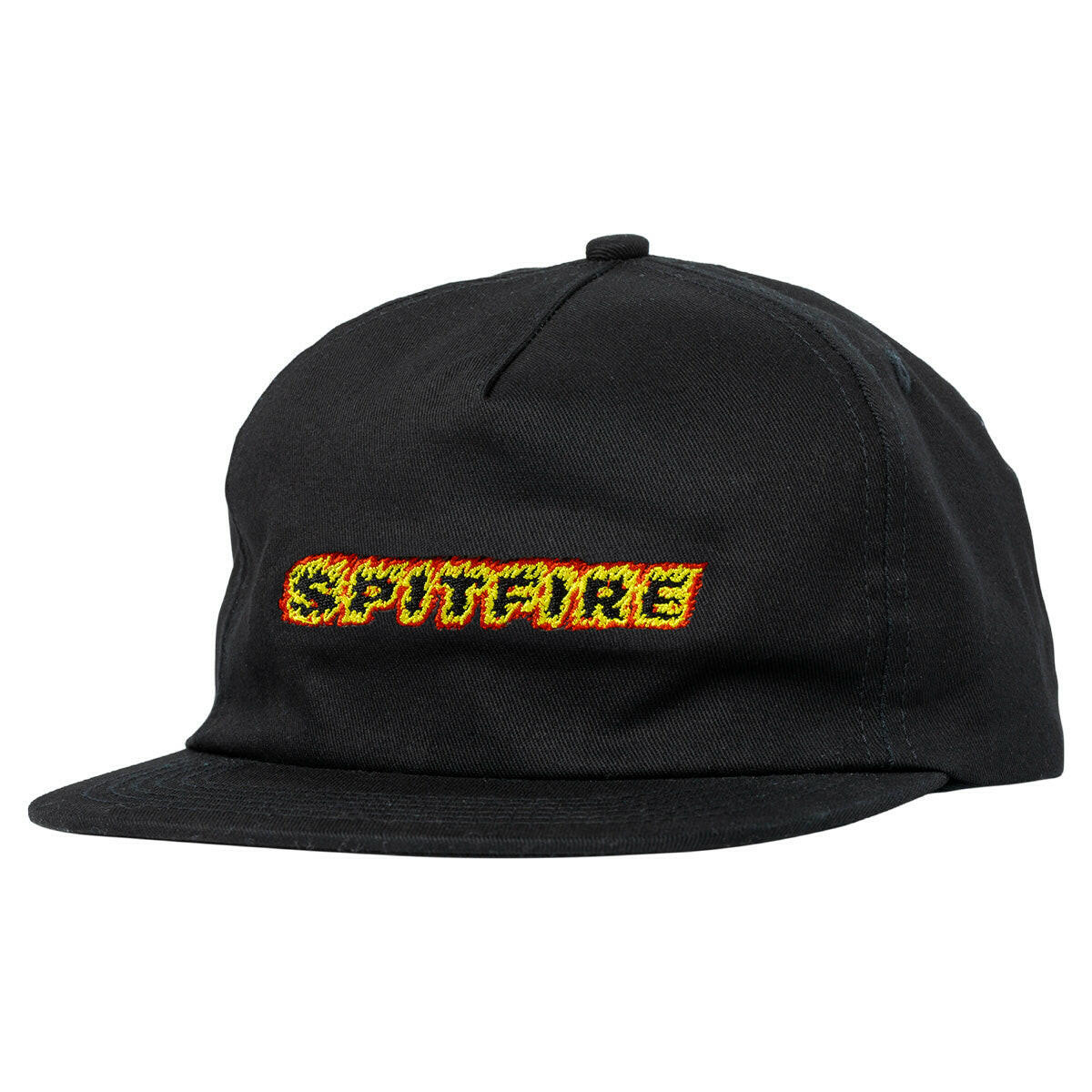 Spitfire - Flames Script Snapback Black