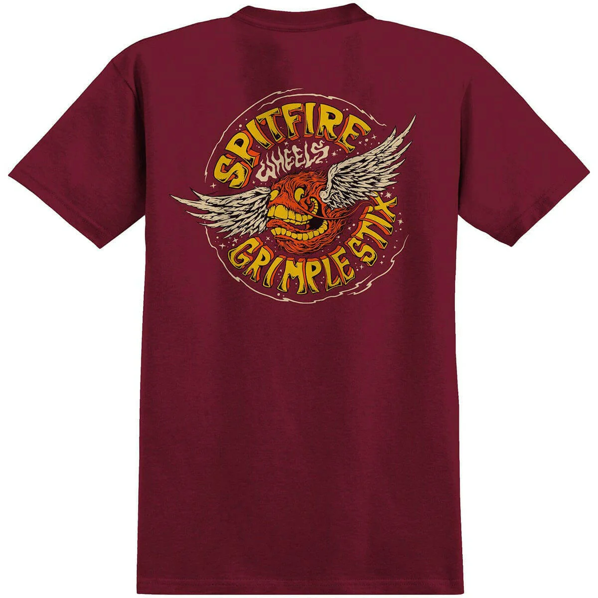 Spitfire - Flying Grimple Tee Burgundy