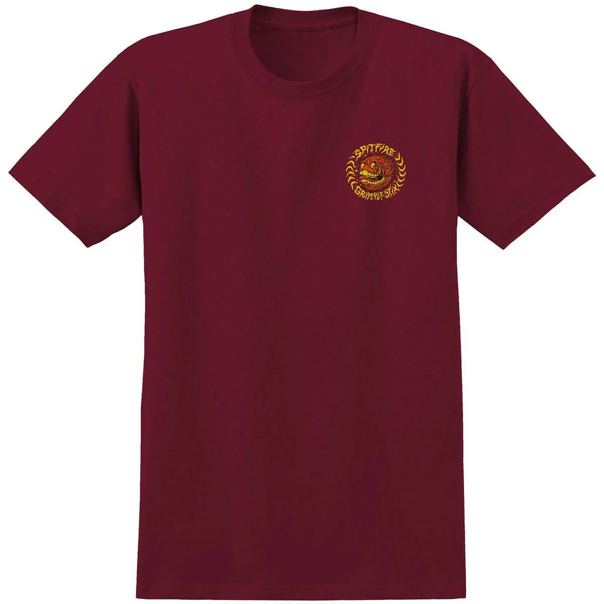 Spitfire - Flying Grimple Tee Burgundy - Image 2