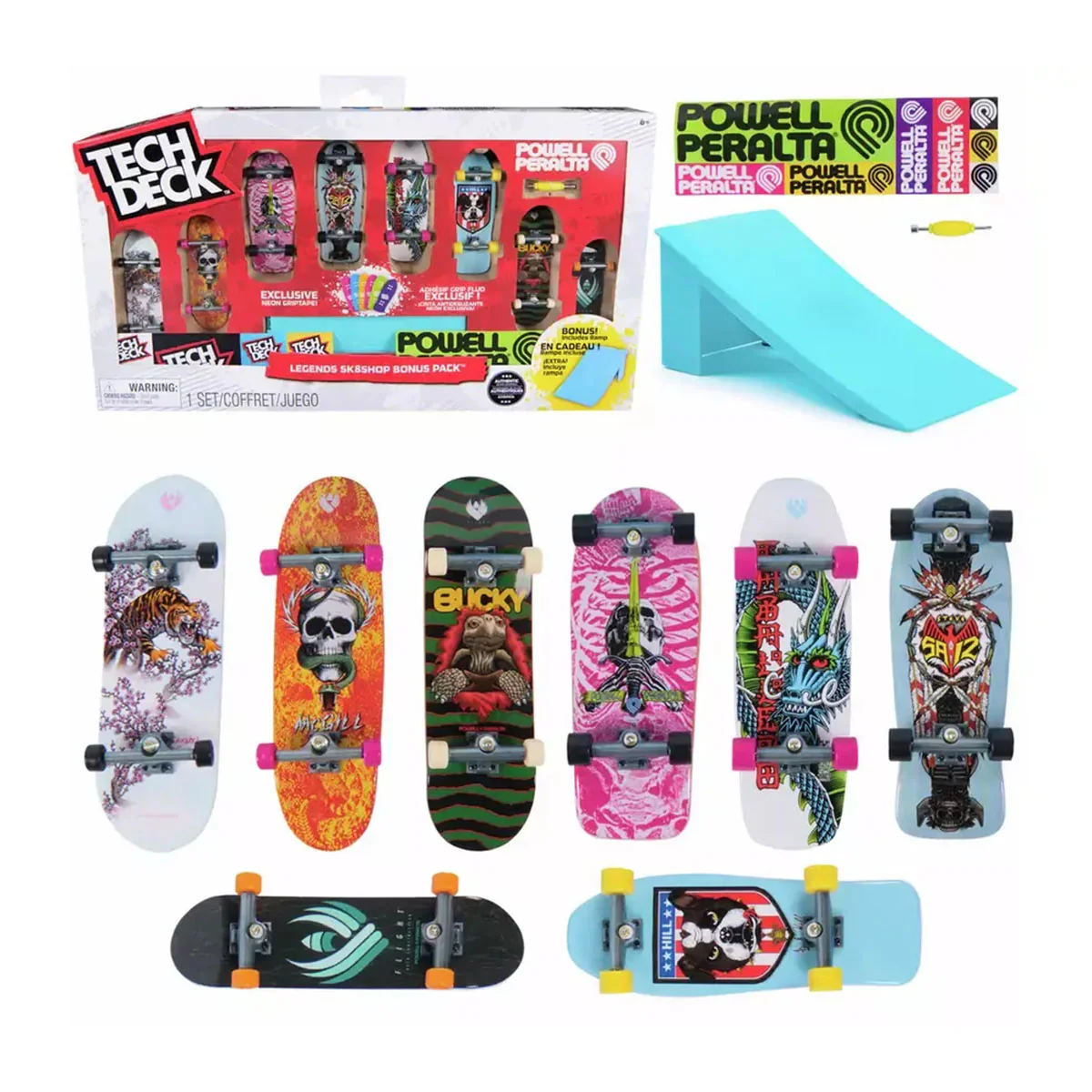 Tech Deck - 8 Board Pack Legends Powell Peralta