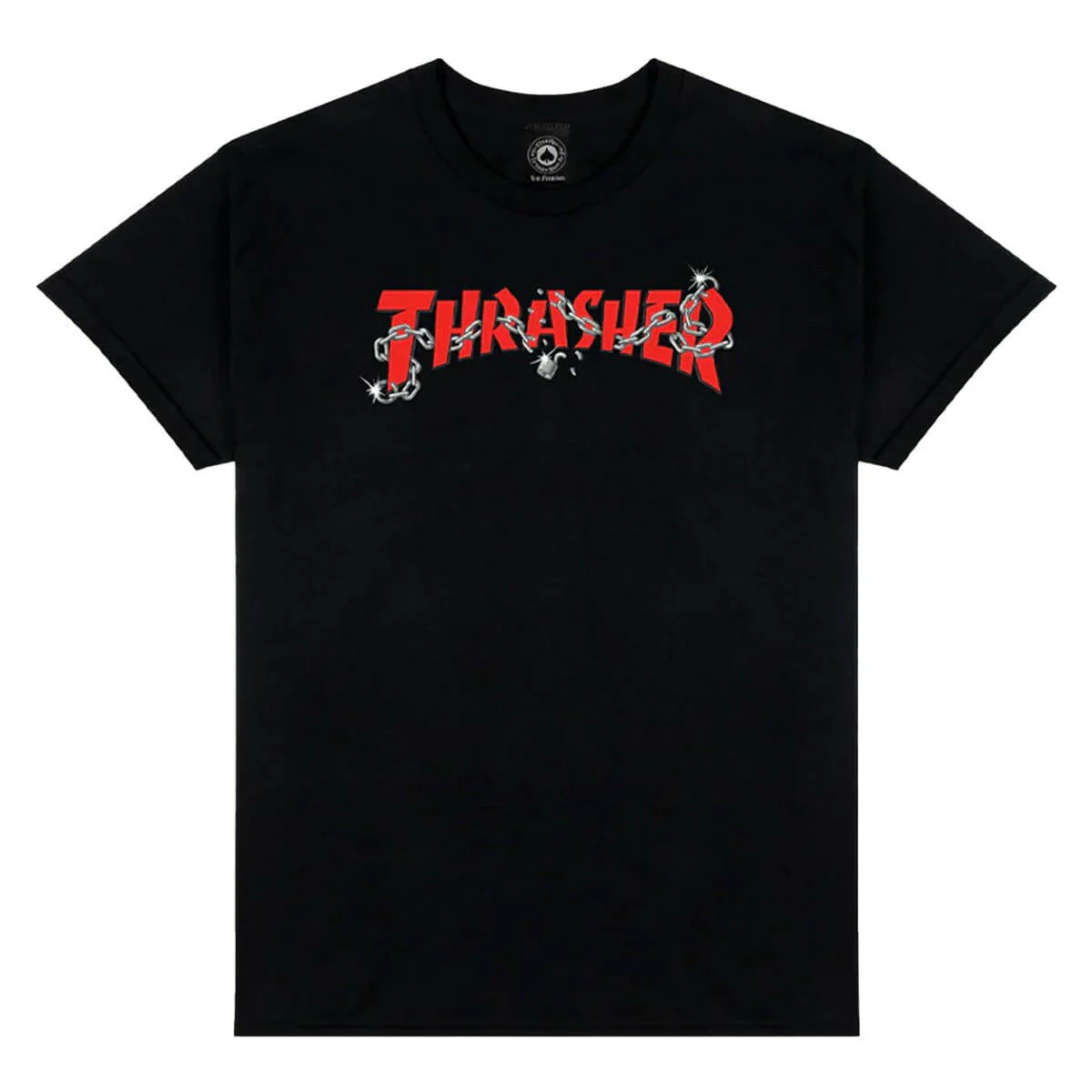Thrasher - Chains by Daniel Shepard Tee Black