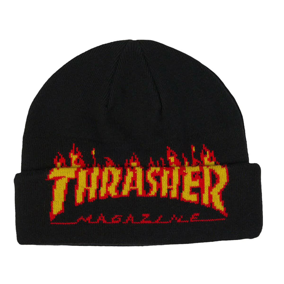 Thrasher - Flame Fold Beanie Black