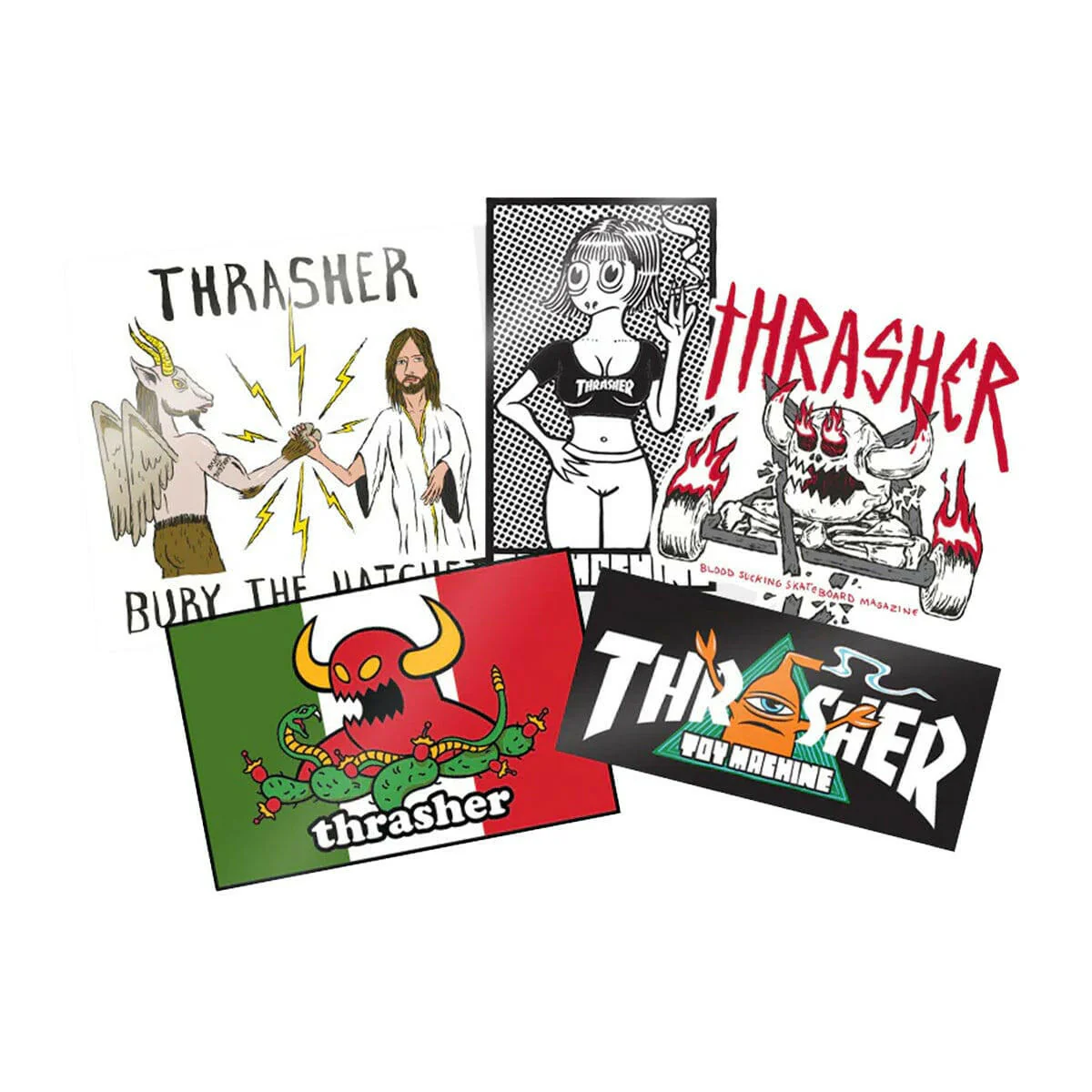 Thrasher - Toy Machine Sticker Pack