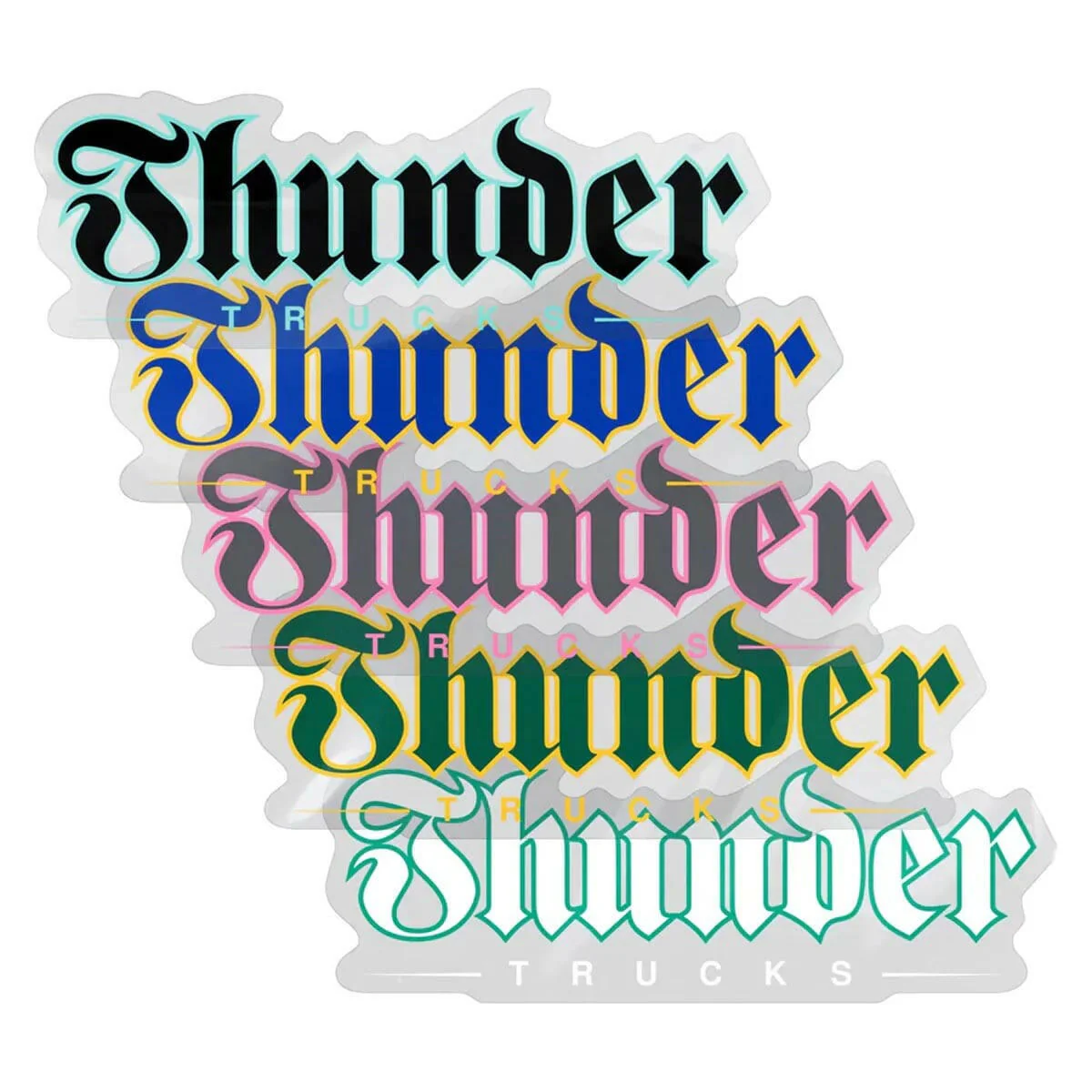 Thunder - Script 8" Sticker