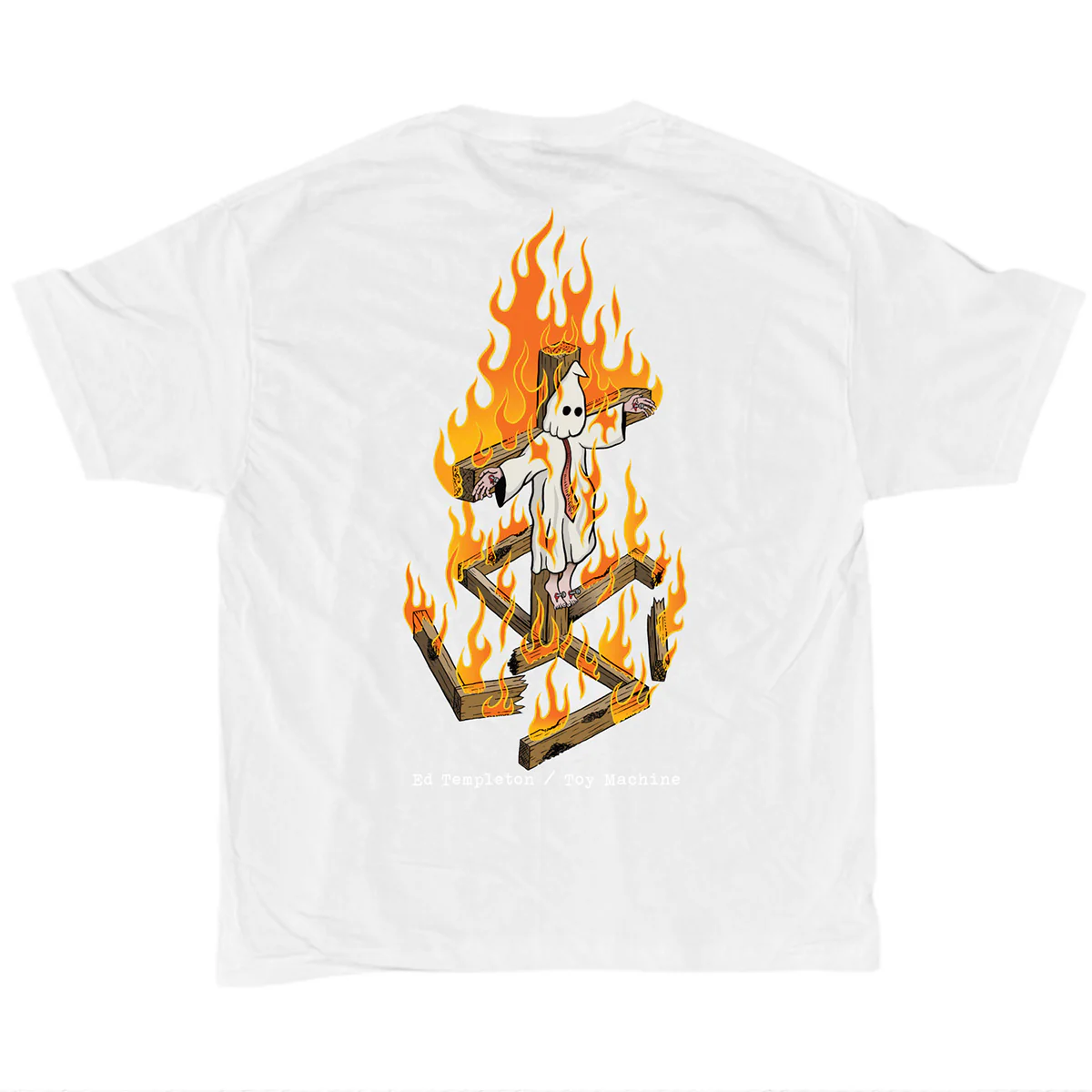 Toy Machine - Charred Cross Tee White