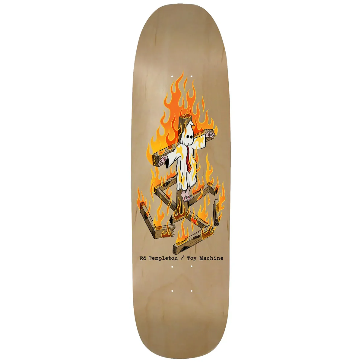 Toy Machine - Ed Templeton Charred Cross 9.0 Skateboard Deck