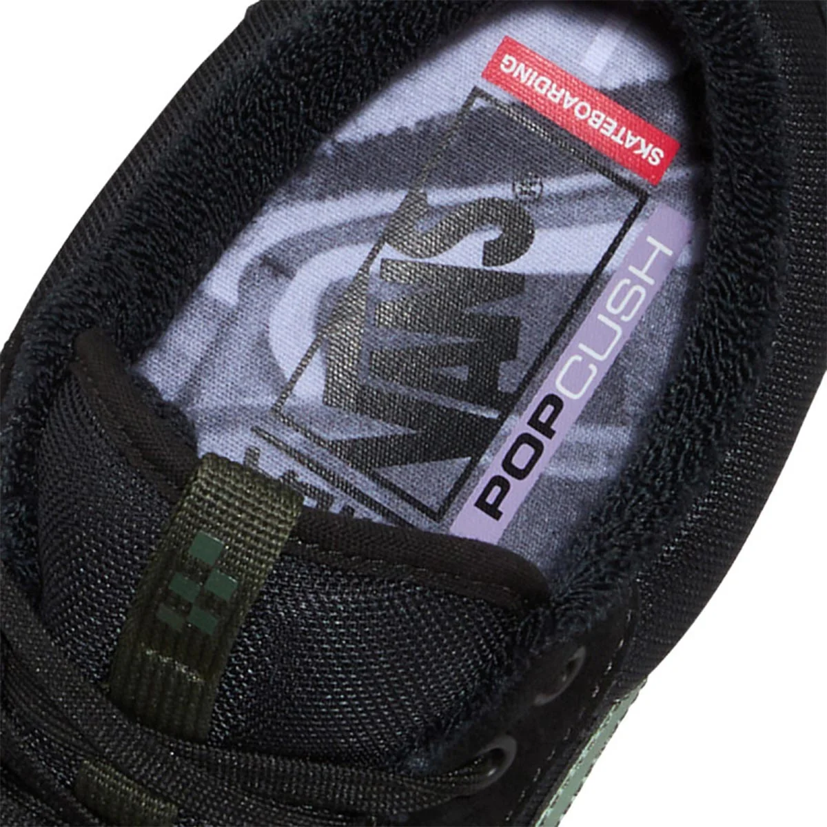 Vans - Skate Old Skool 36+ Atiba Shoes Black/Dark Green - Image 7