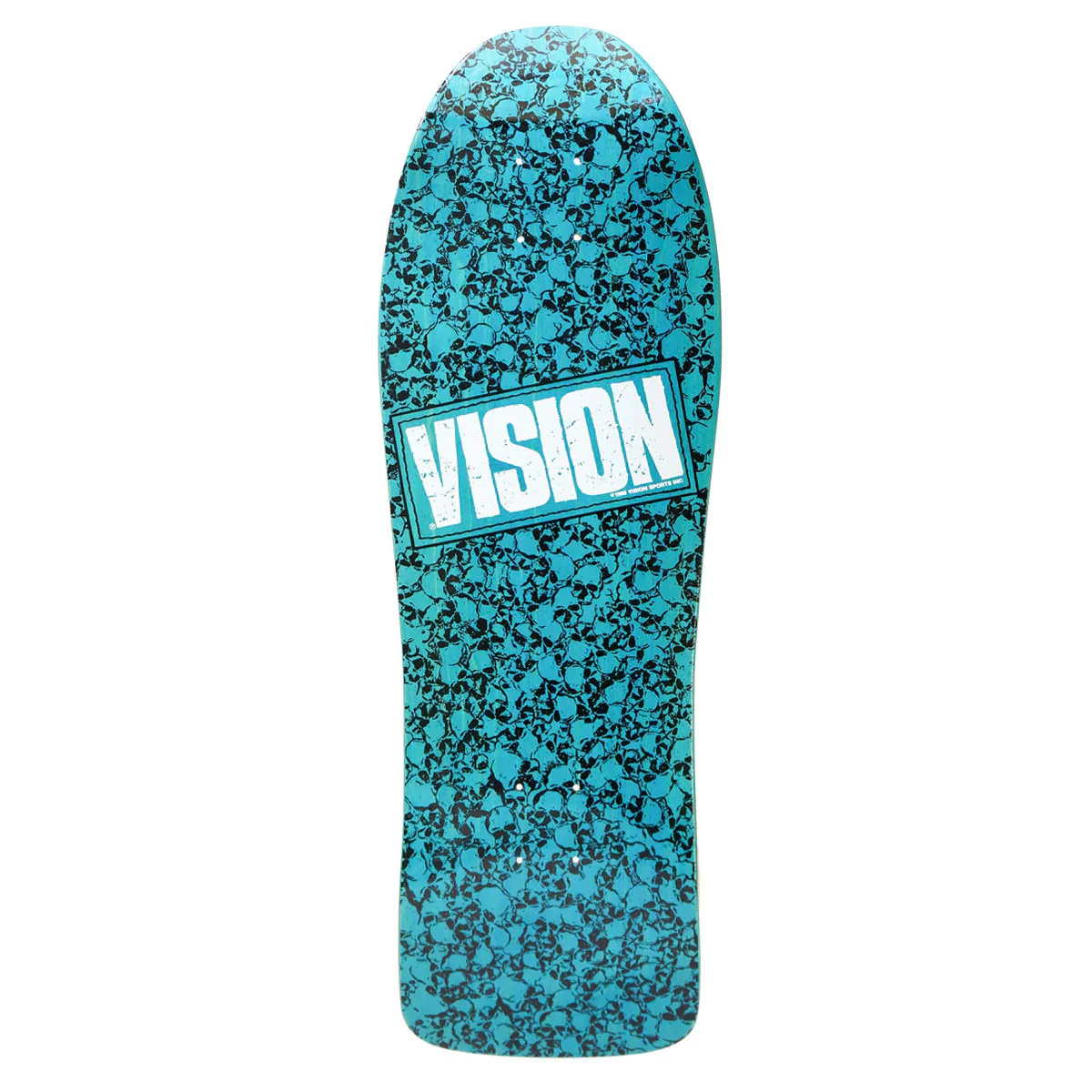 Vision - Punk Skull Modern Concave Turquoise 10.0 Reissue Skateboard Deck