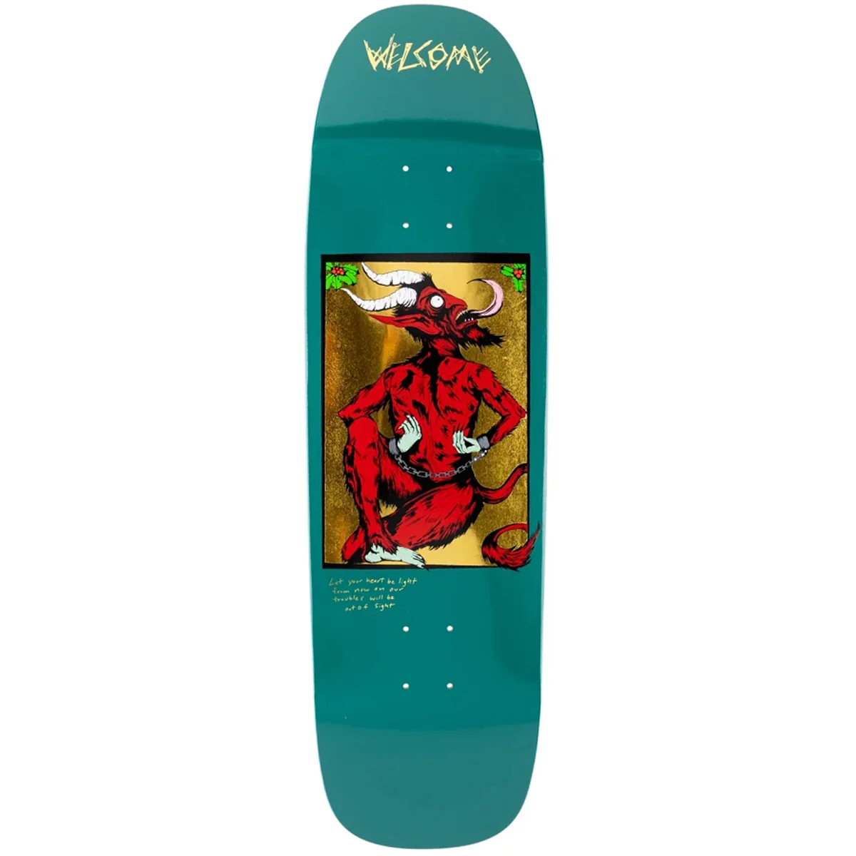 Welcome - Krampus on Golem 9.25 Skateboard Deck
