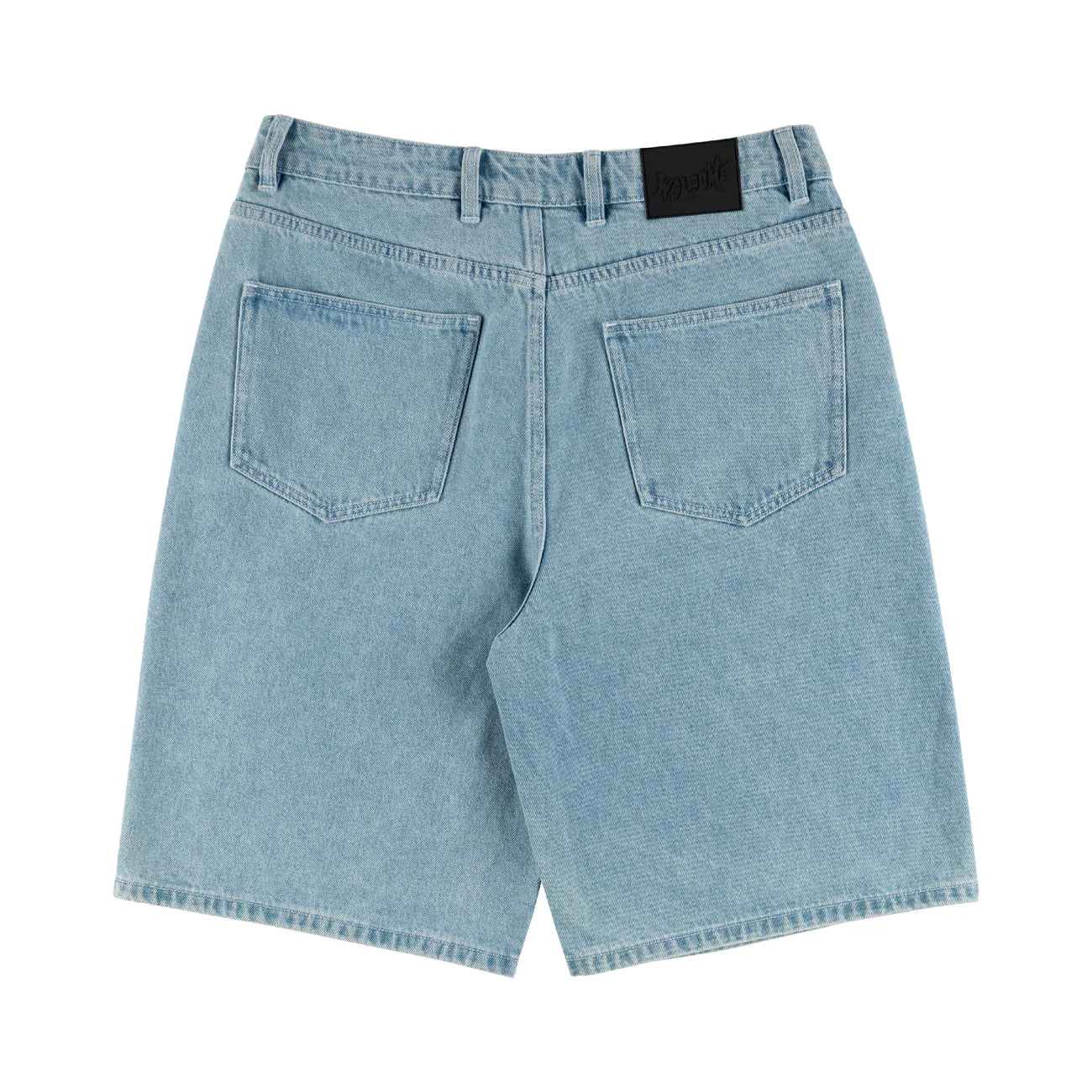 Welcome - Linger Baggy Denim Shorts Washed Blue - Image 2