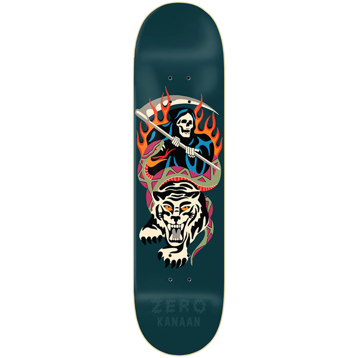 Zero - Kanaan Deron White Tiger 8.5 Skateboard Deck
